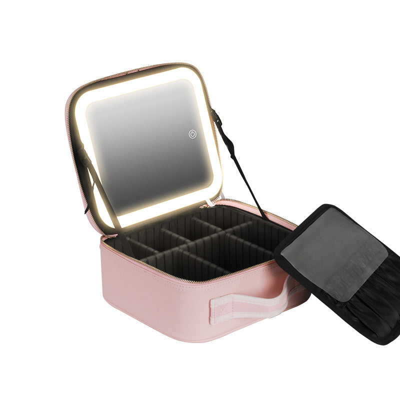 Organizador de maquillaje con espejo LED✨