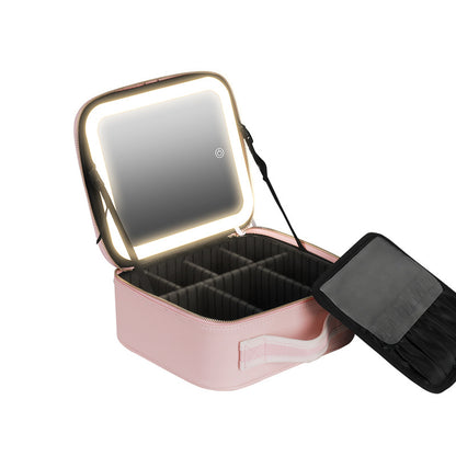 Organizador de maquillaje con espejo LED✨