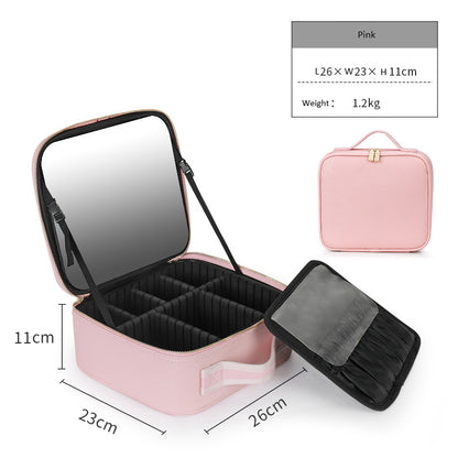 Organizador de maquillaje con espejo LED✨