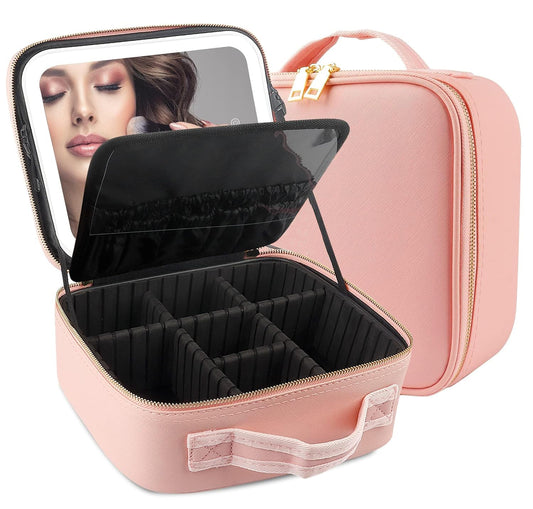 Organizador de maquillaje con espejo LED✨